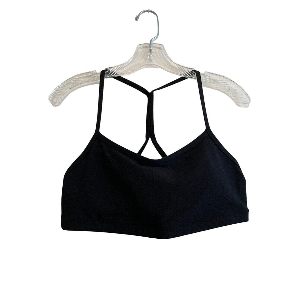 Calme Johnny Was Endurance Crossback Sport Bra Size Large Black Comfort Wireless
